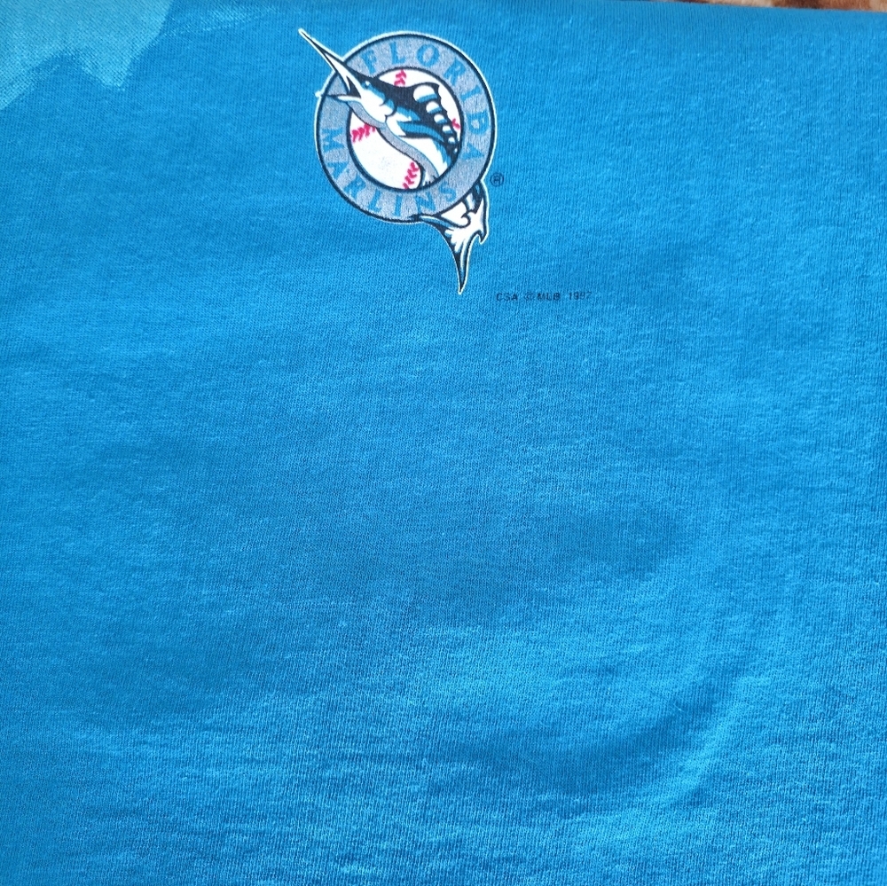 📣 Vintage MLB Florida Marlins ⚾ 1997 World Series Champions 🏆 Tshirt Size XL - Picture 5 of 5